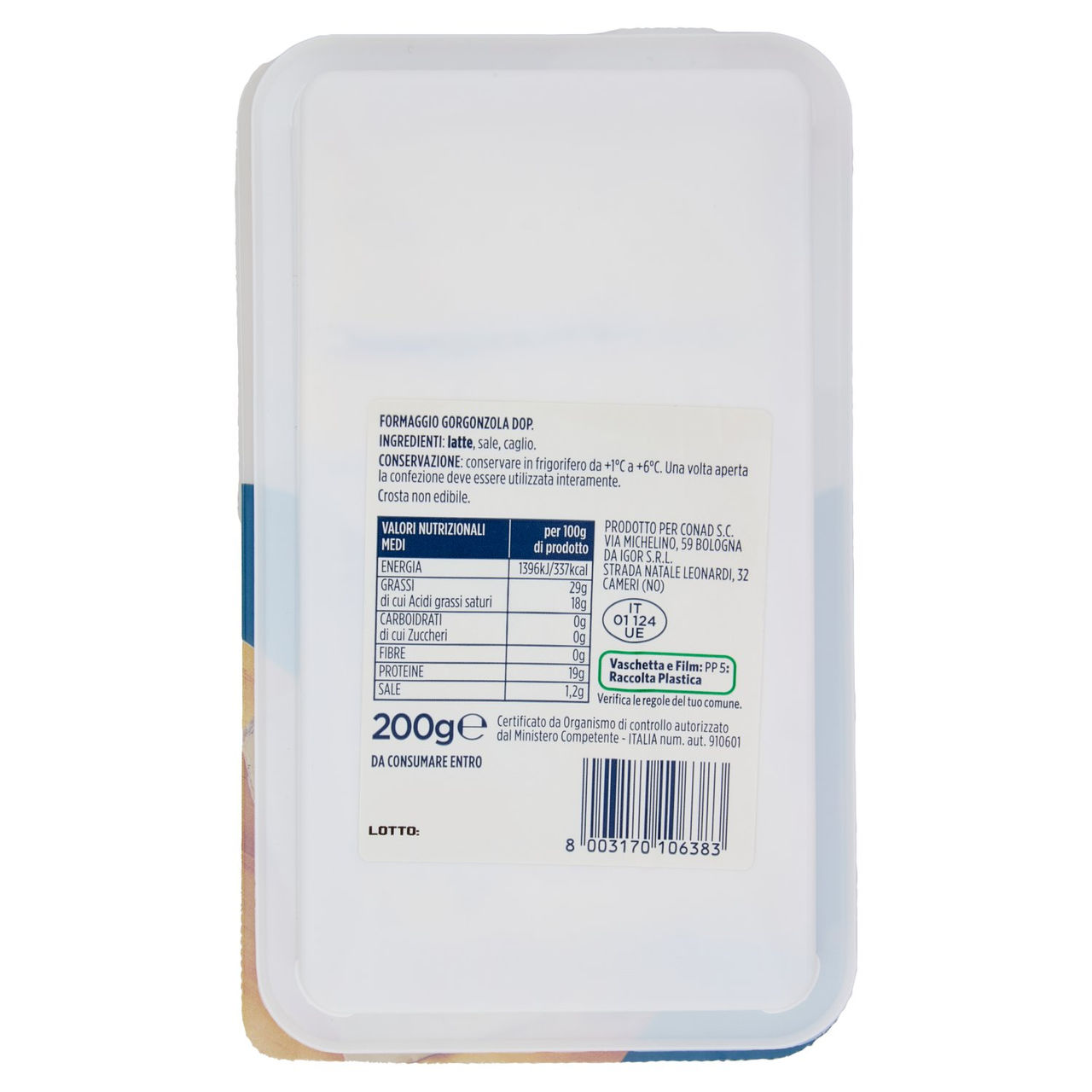 CONAD Gorgonzola DOP Dolce 200 g