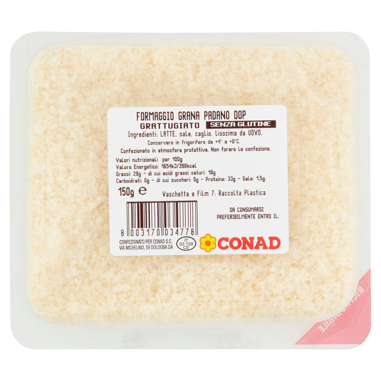 Grana Padano Grattugiato Conad in vendita online
