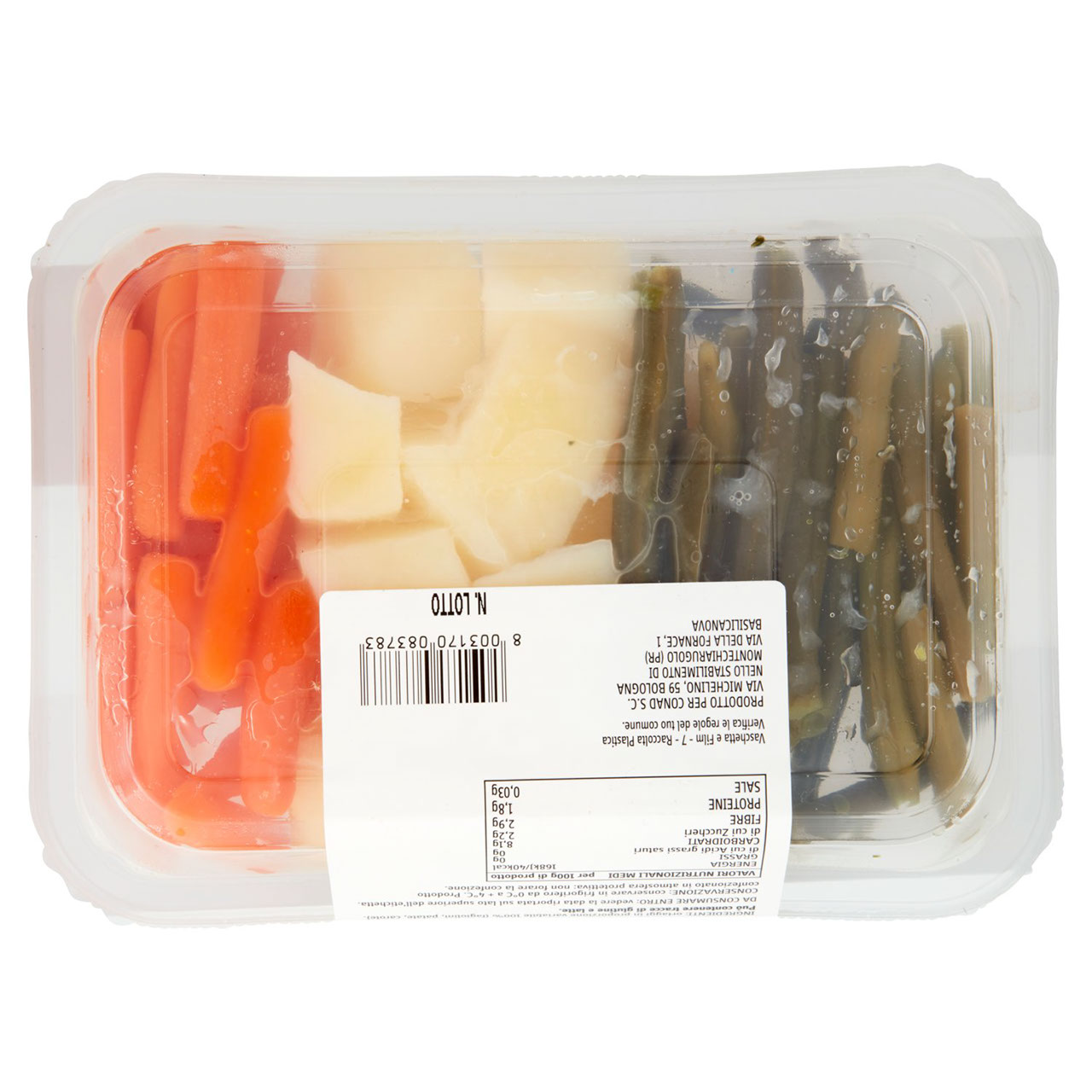 Fagiolini, Patate e Carote al Vapore Conad