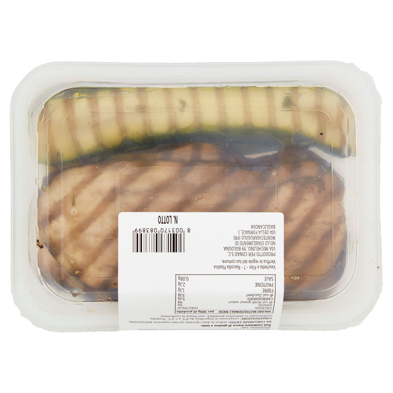 CONAD Gustosamente Melanzane e Zucchine Grigliate 220 g