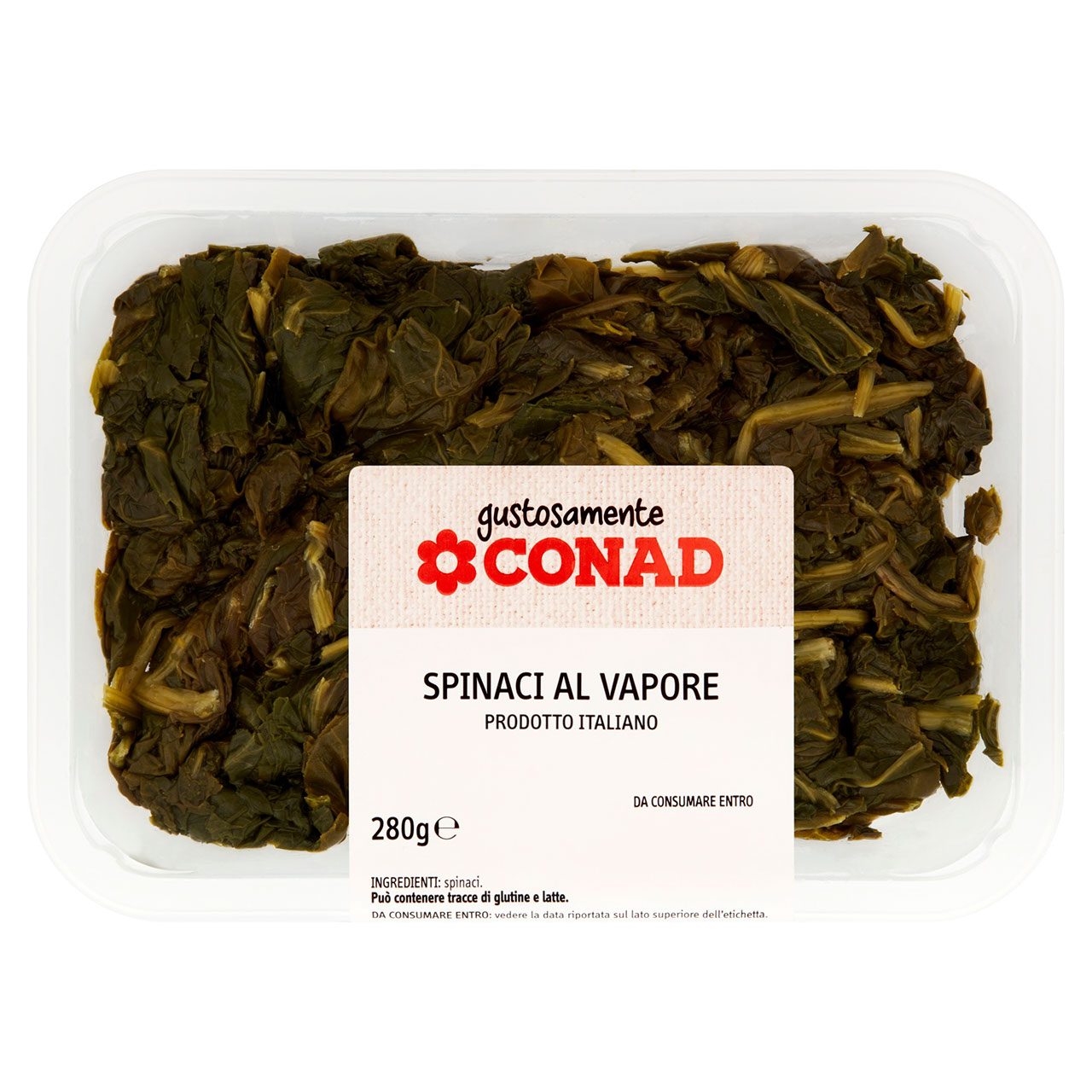 CONAD Gustosamente Spinaci al Vapore 280 g