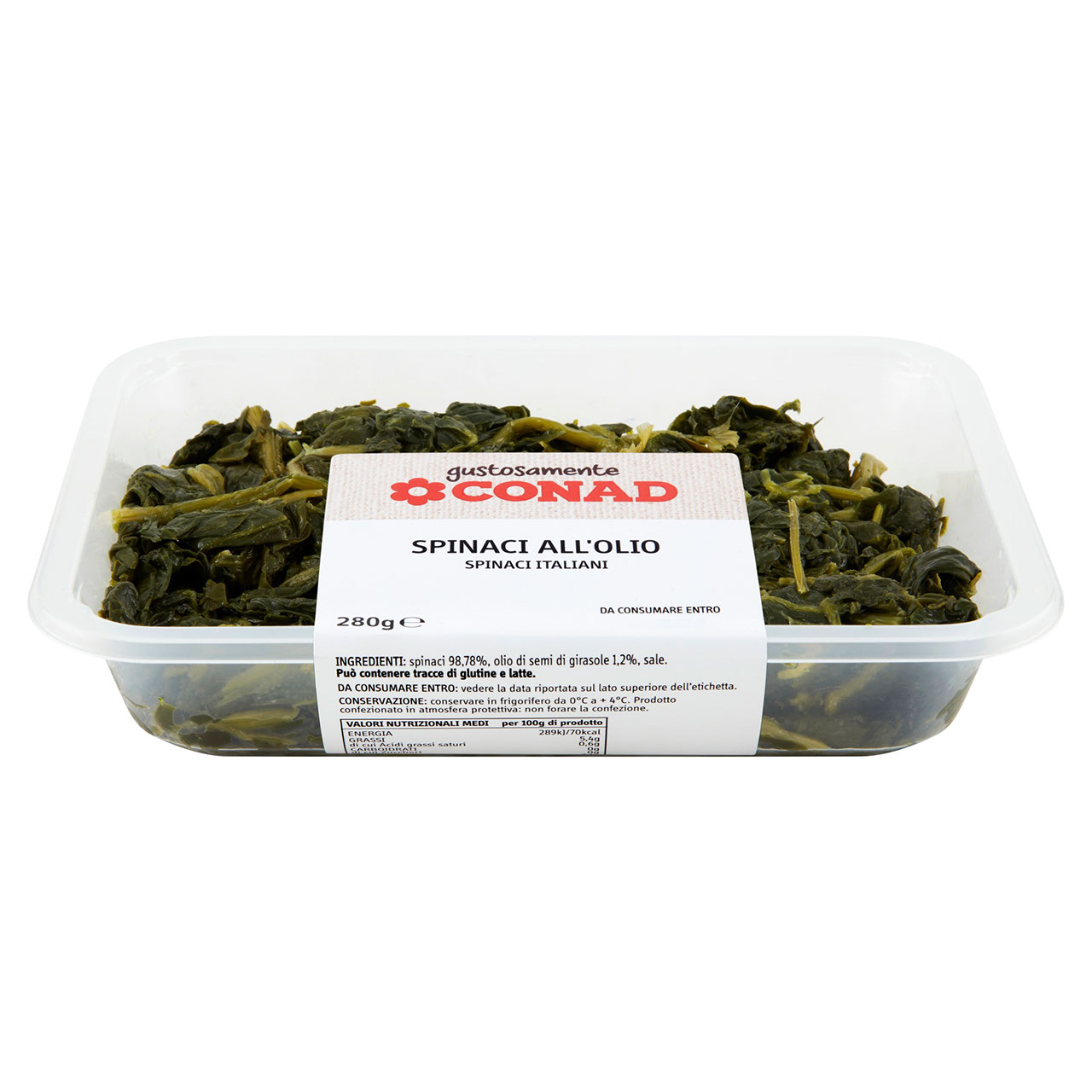 Spinaci all'olio 280 g Conad in vendita online