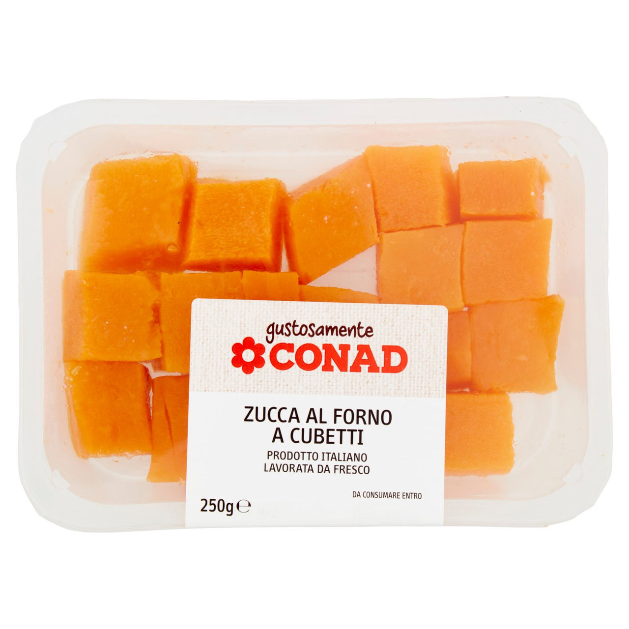 CONAD Gustosamente Zucca al Forno a Cubetti 250 g