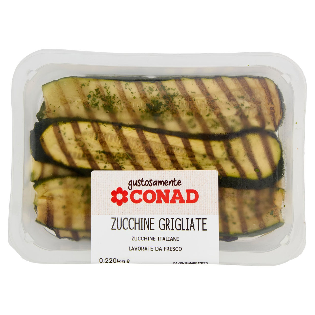 Zucchine Grigliate 220 g Gustosamente Conad