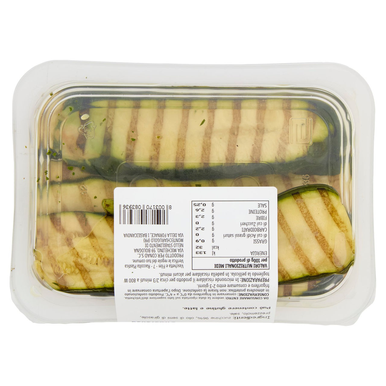 Zucchine Grigliate 220 g Gustosamente Conad