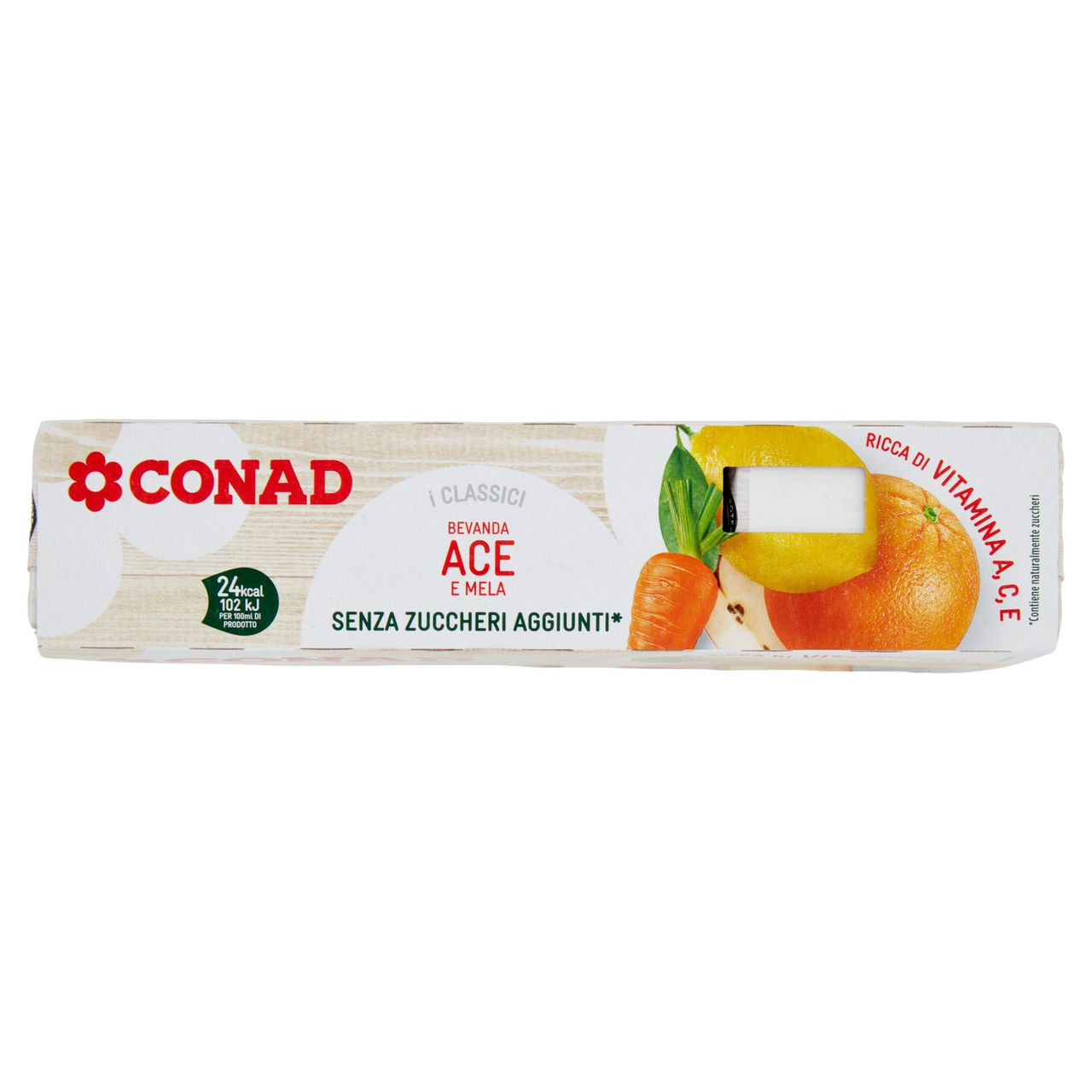 CONAD I Classici Bevanda ACE e Mela Senza Zuccheri Aggiunti* 3 x 200 ml