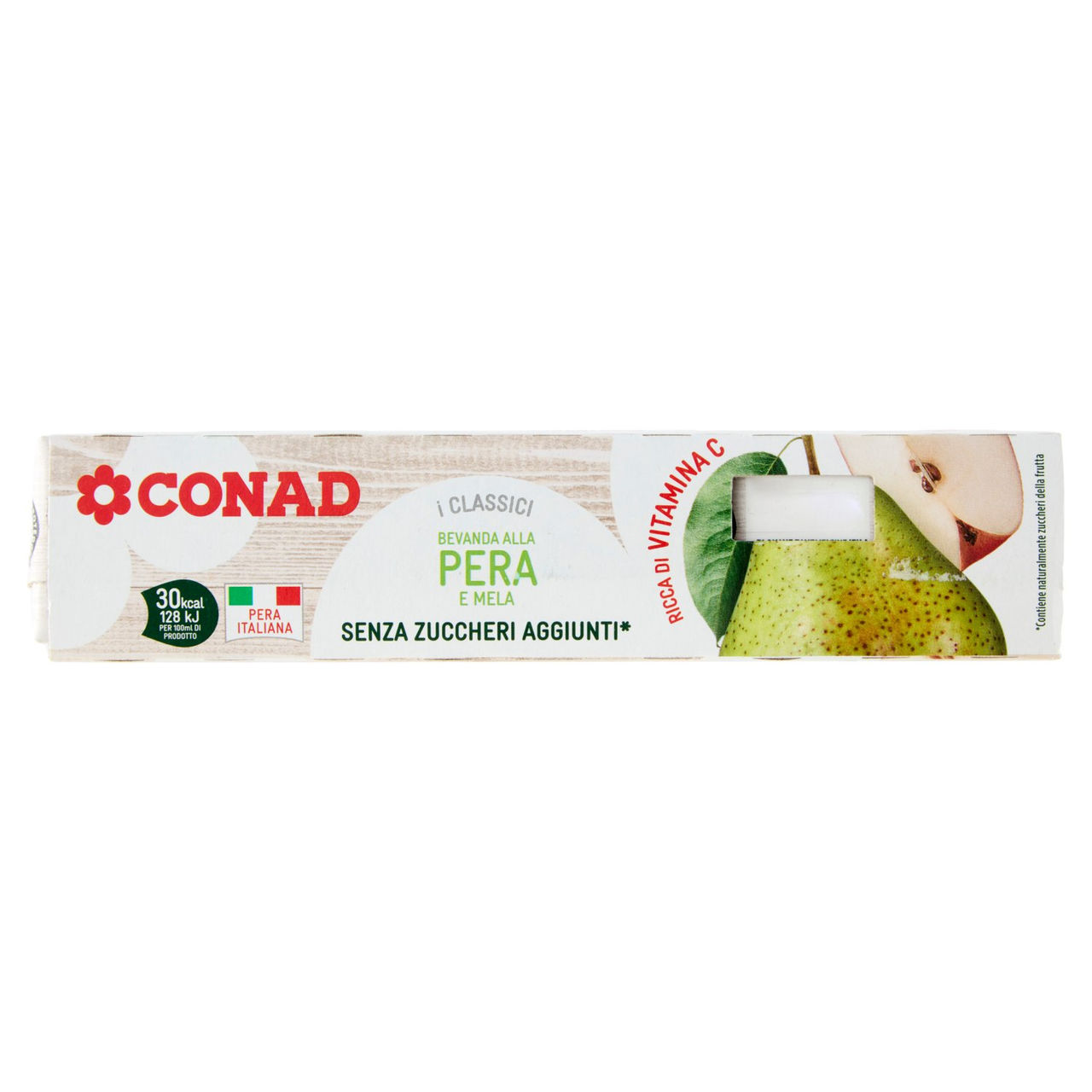 CONAD i Classici Bevanda alla Pera e Mela Senza Zuccheri Aggiunti* 3 x 200 ml