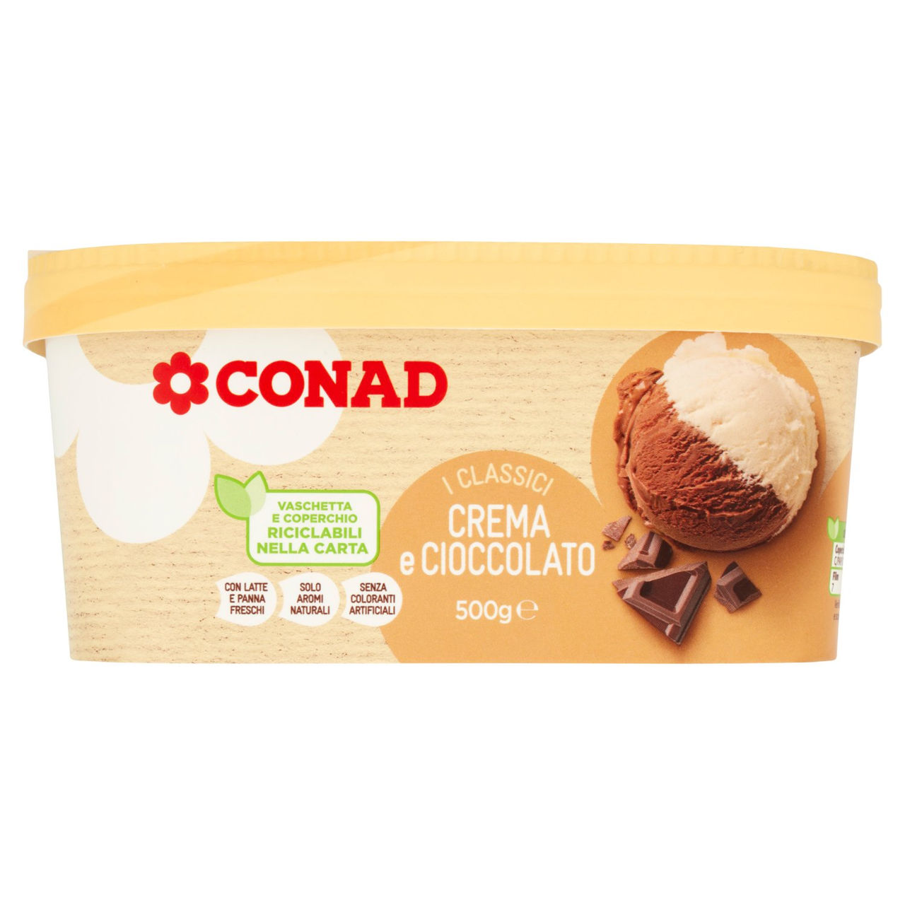 Gelato Crema e Cioccolato 500g Conad online