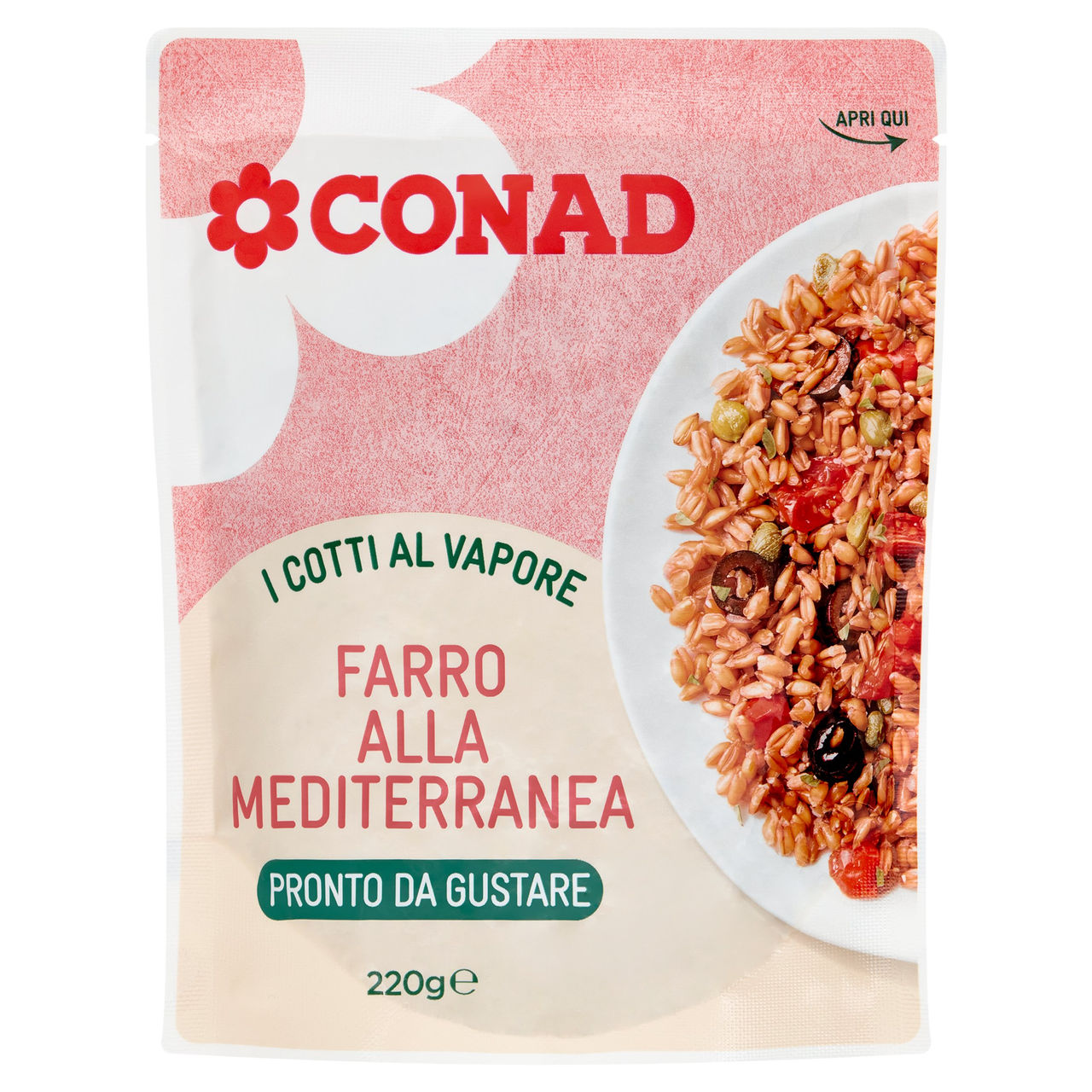 CONAD I Cotti al Vapore Farro alla Mediterranea 220 g