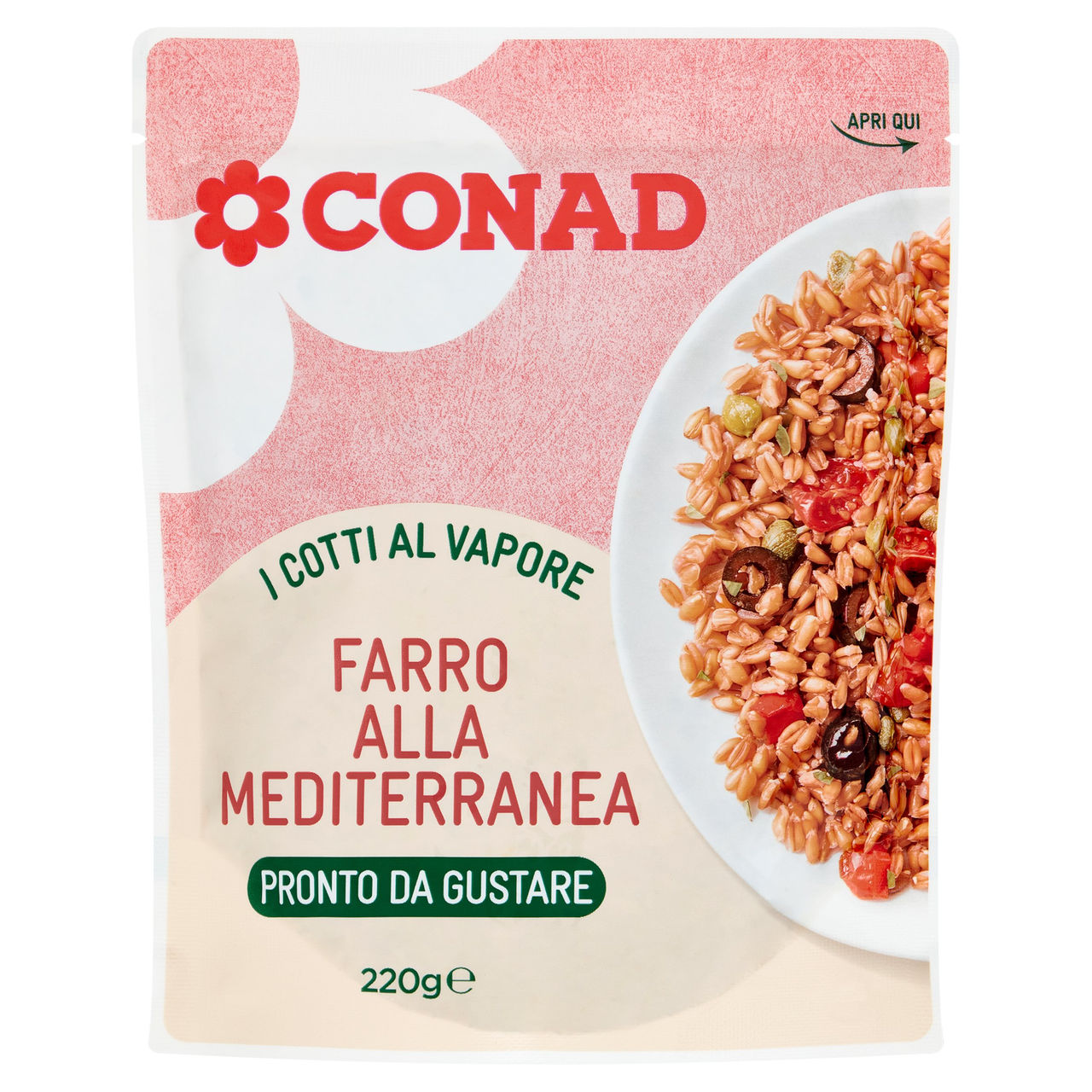 CONAD I Cotti al Vapore Farro alla Mediterranea 220 g