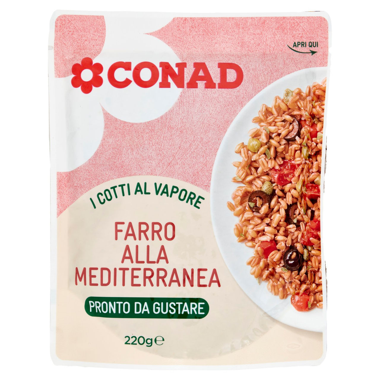 CONAD I Cotti al Vapore Farro alla Mediterranea 220 g