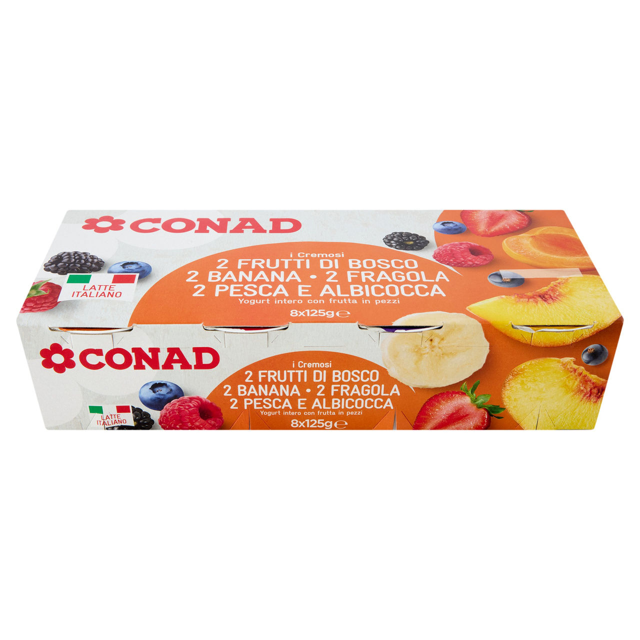 Yogurt Assortiti alla Frutta 8 x 125 g Conad