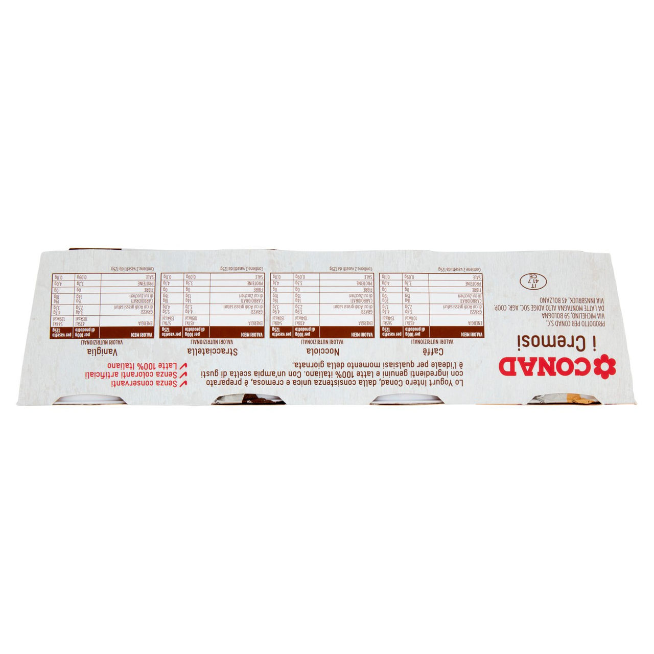 Yogurt Intero Gusti Assortiti 8 x 125 ml Conad