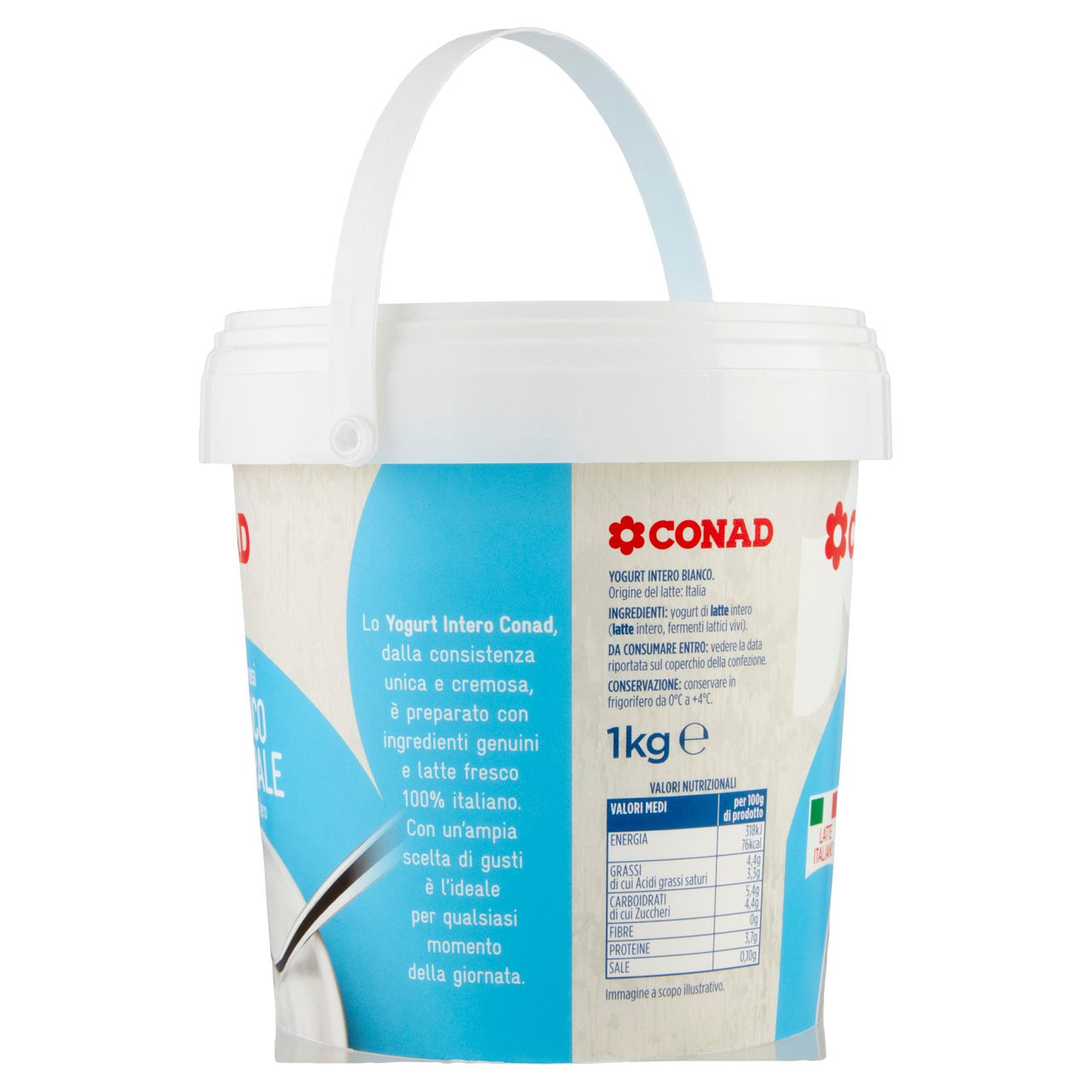 Yogurt cremoso bianco naturale 1000 g Conad