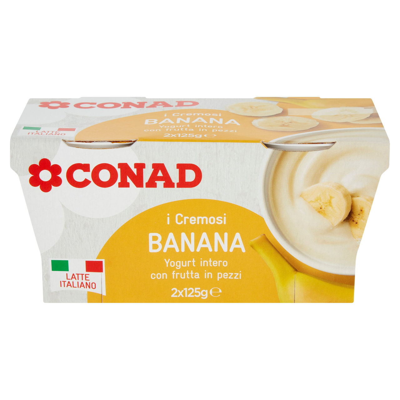 I Cremosi Yogurt intero Banana 2 x 125 g Conad