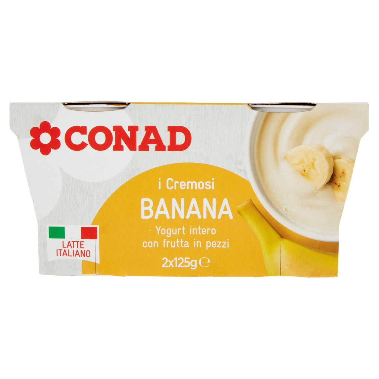 I Cremosi Yogurt intero Banana 2 x 125 g Conad