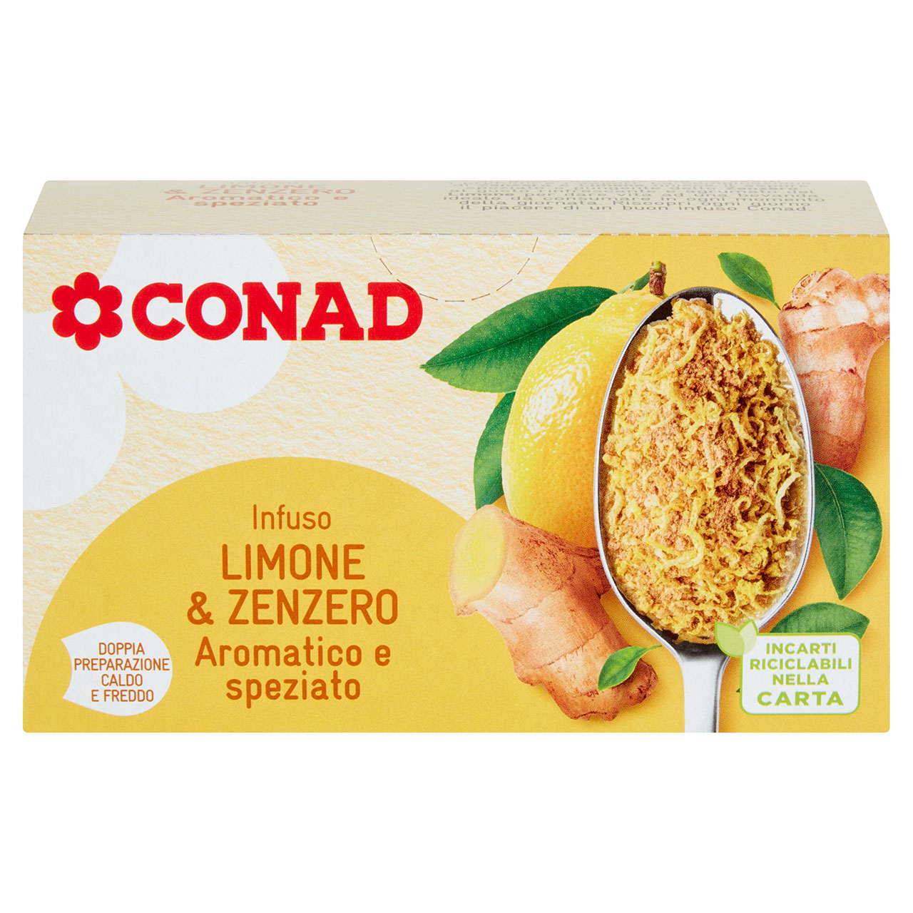 Infuso Limone & Zenzero 20 filtri da 2,5 g Conad