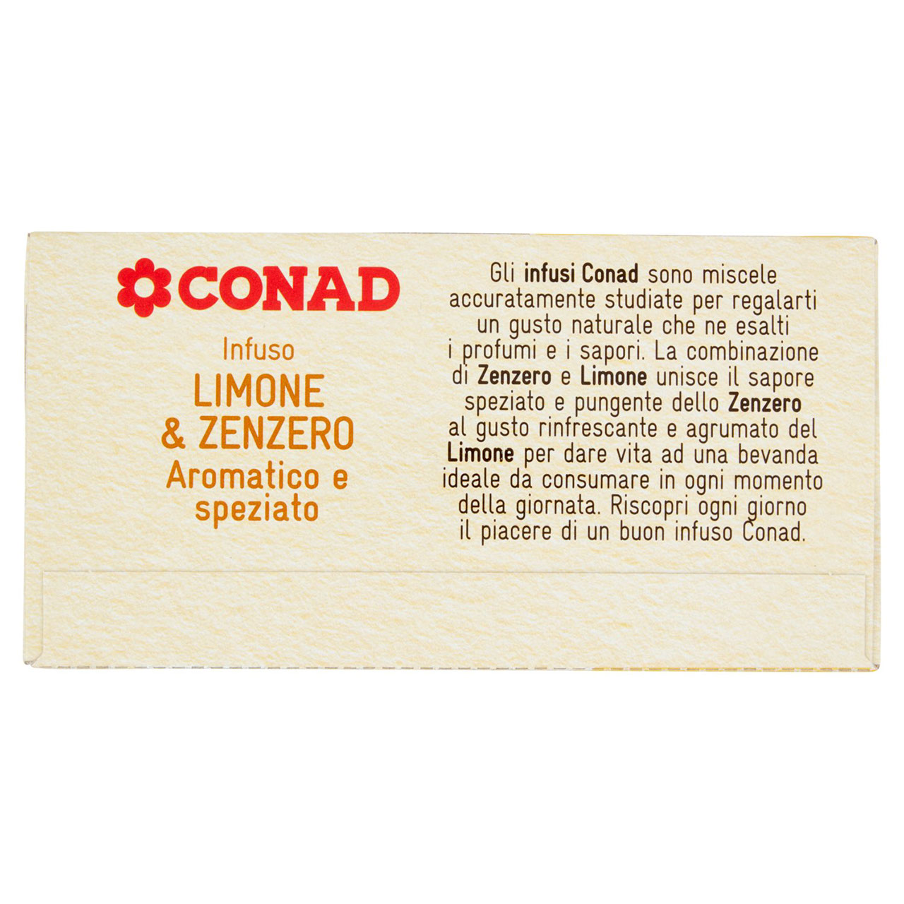Infuso Limone & Zenzero 20 filtri da 2,5 g Conad