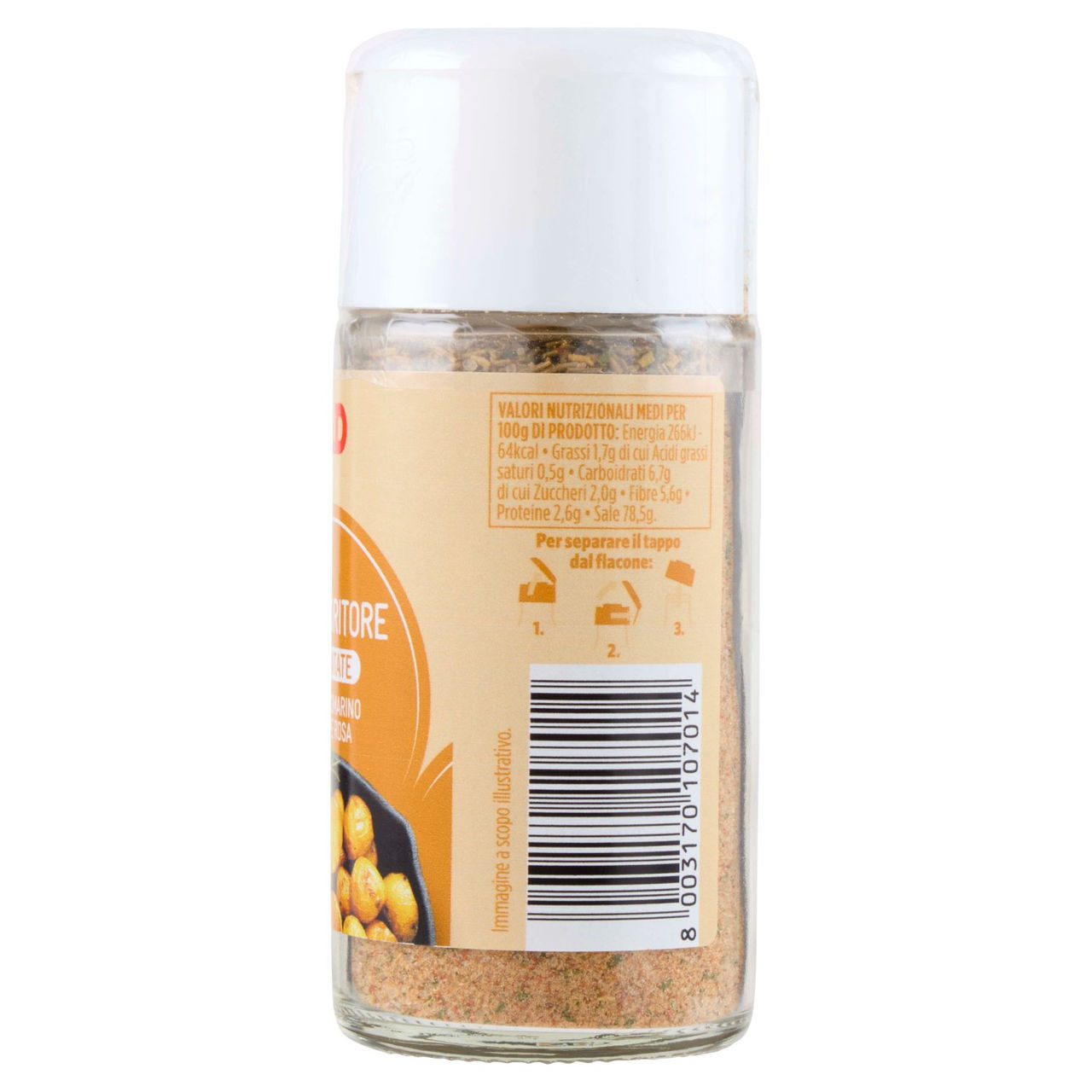 CONAD Insaporitore per Patate con Rosmarino e Pepe Rosa 85 g
