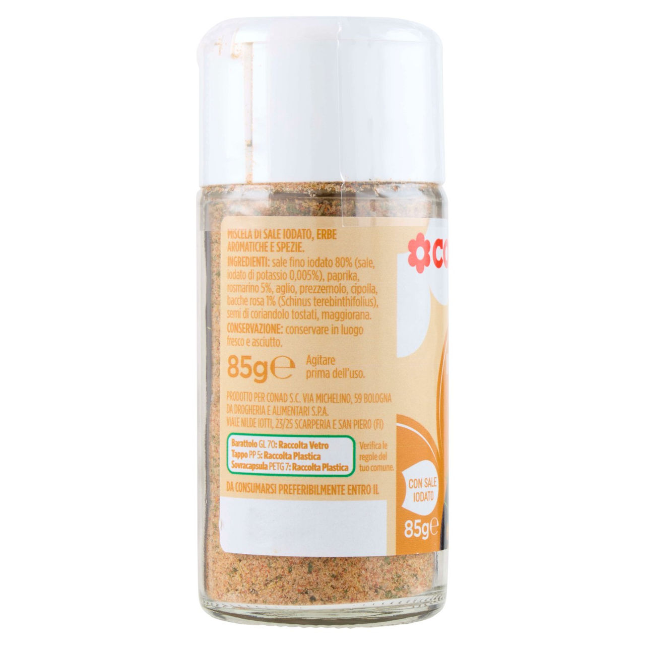 CONAD Insaporitore per Patate con Rosmarino e Pepe Rosa 85 g