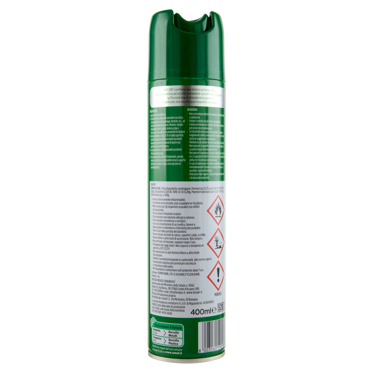 Insetticida Scarafaggi e Formiche Spray 400 ml