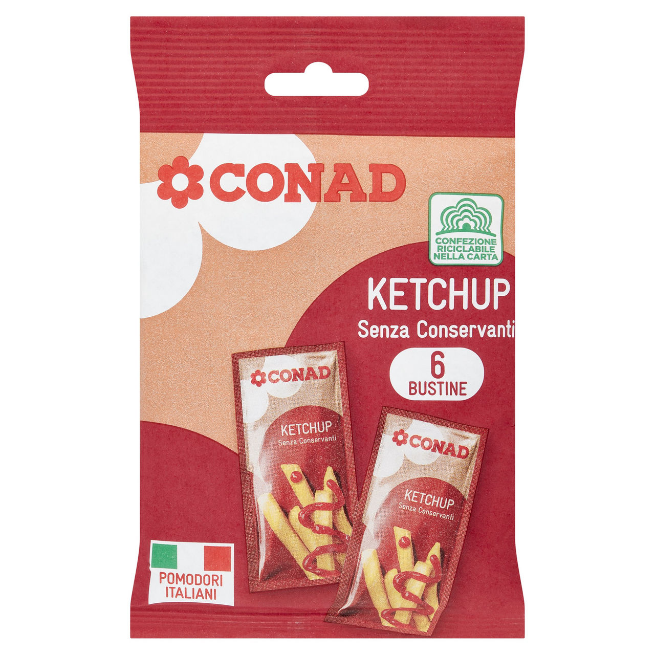 Ketchup 6 bustine 72 g Conad in vendita online