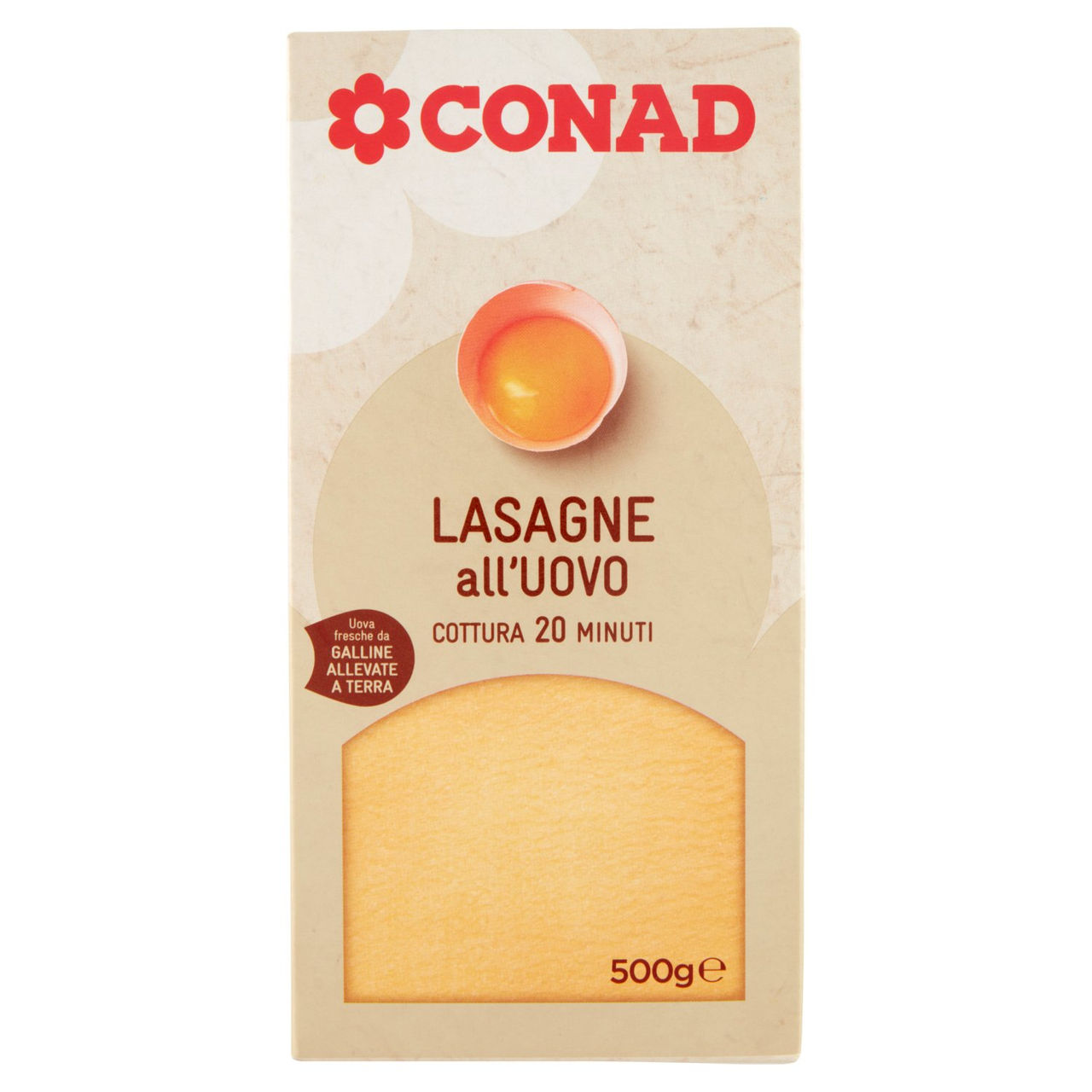 Lasagne all'Uovo 500 g Conad in vendita online