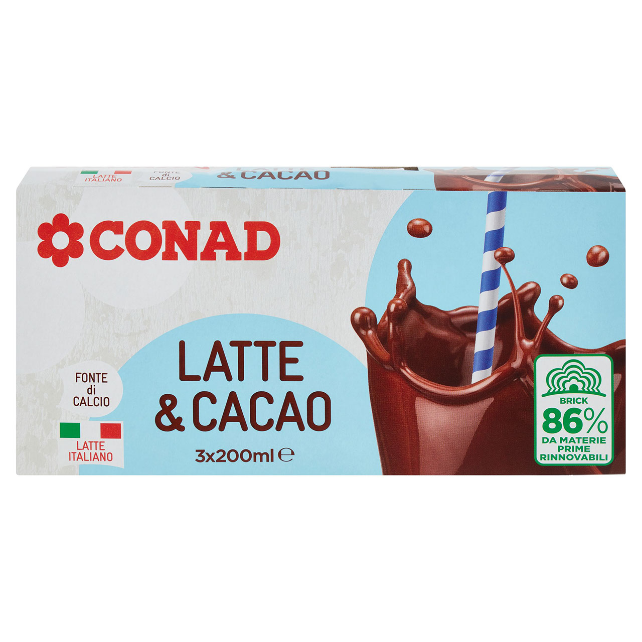 Latte & Cacao 3 x 200 ml Conad
