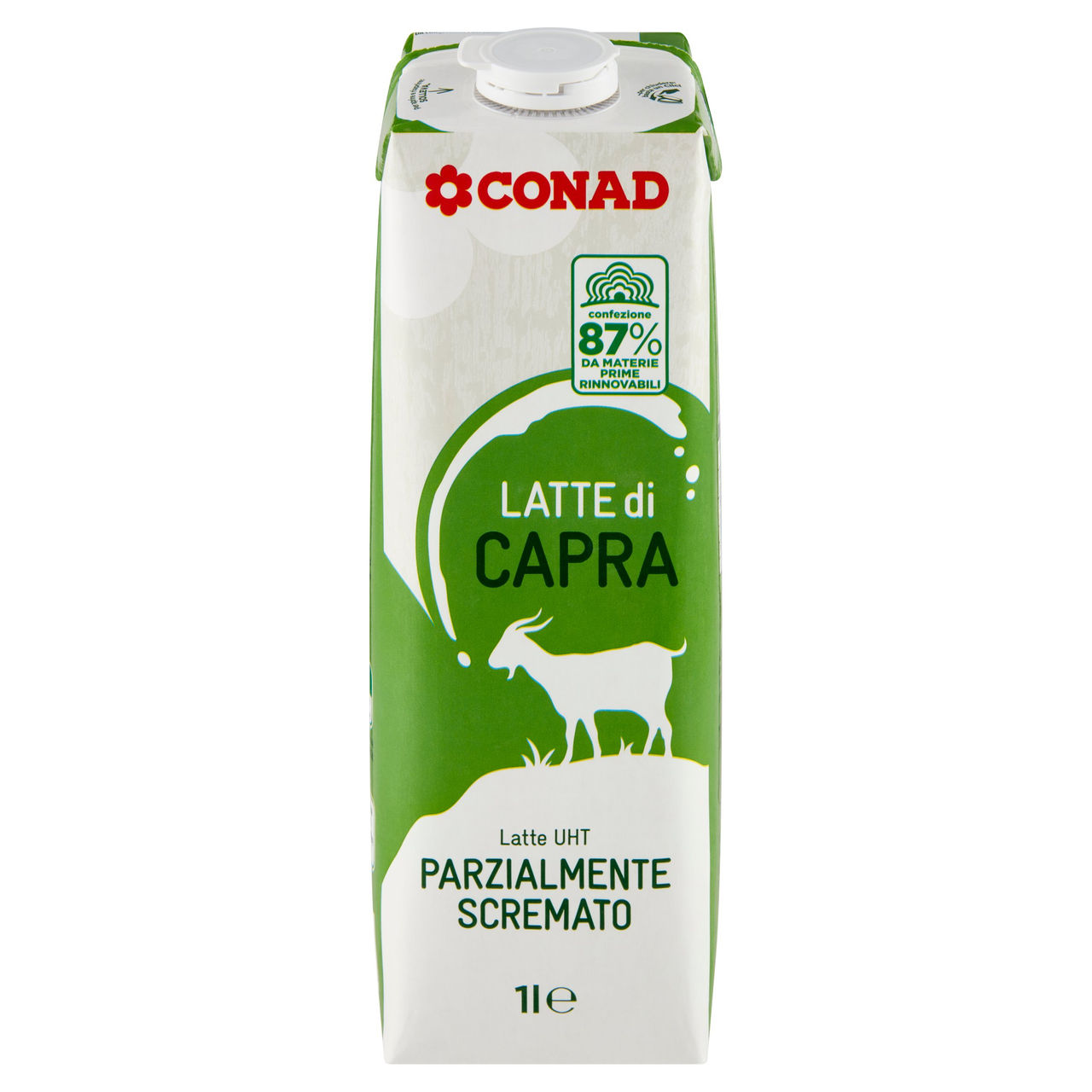 CONAD Latte di Capra Latte UHT Parzialmente Scremato 1 l