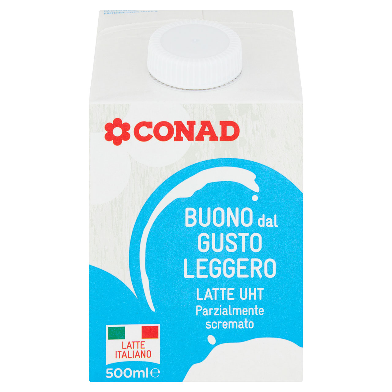 Latte UHT Parzialmente scremato 500 ml Conad