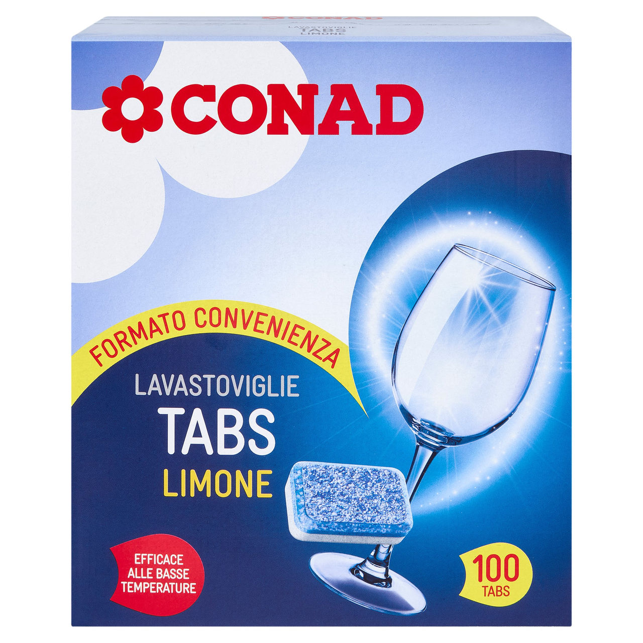 CONAD Lavastoviglie Tabs Limone 100 x 12 g