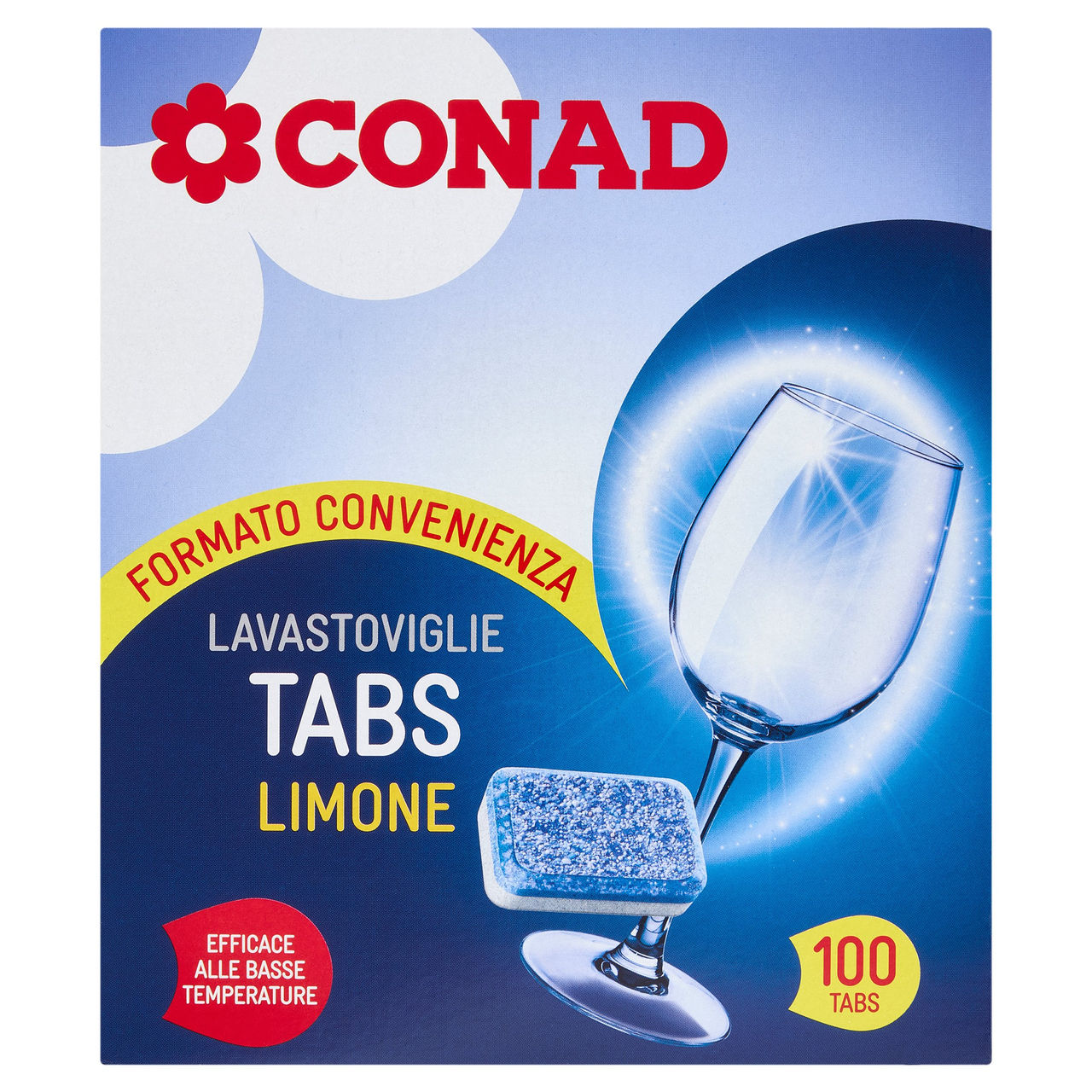 CONAD Lavastoviglie Tabs Limone 100 x 12 g