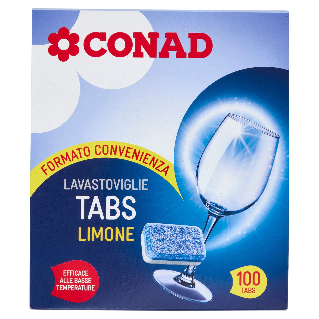 CONAD Lavastoviglie Tabs Limone 100 x 12 g