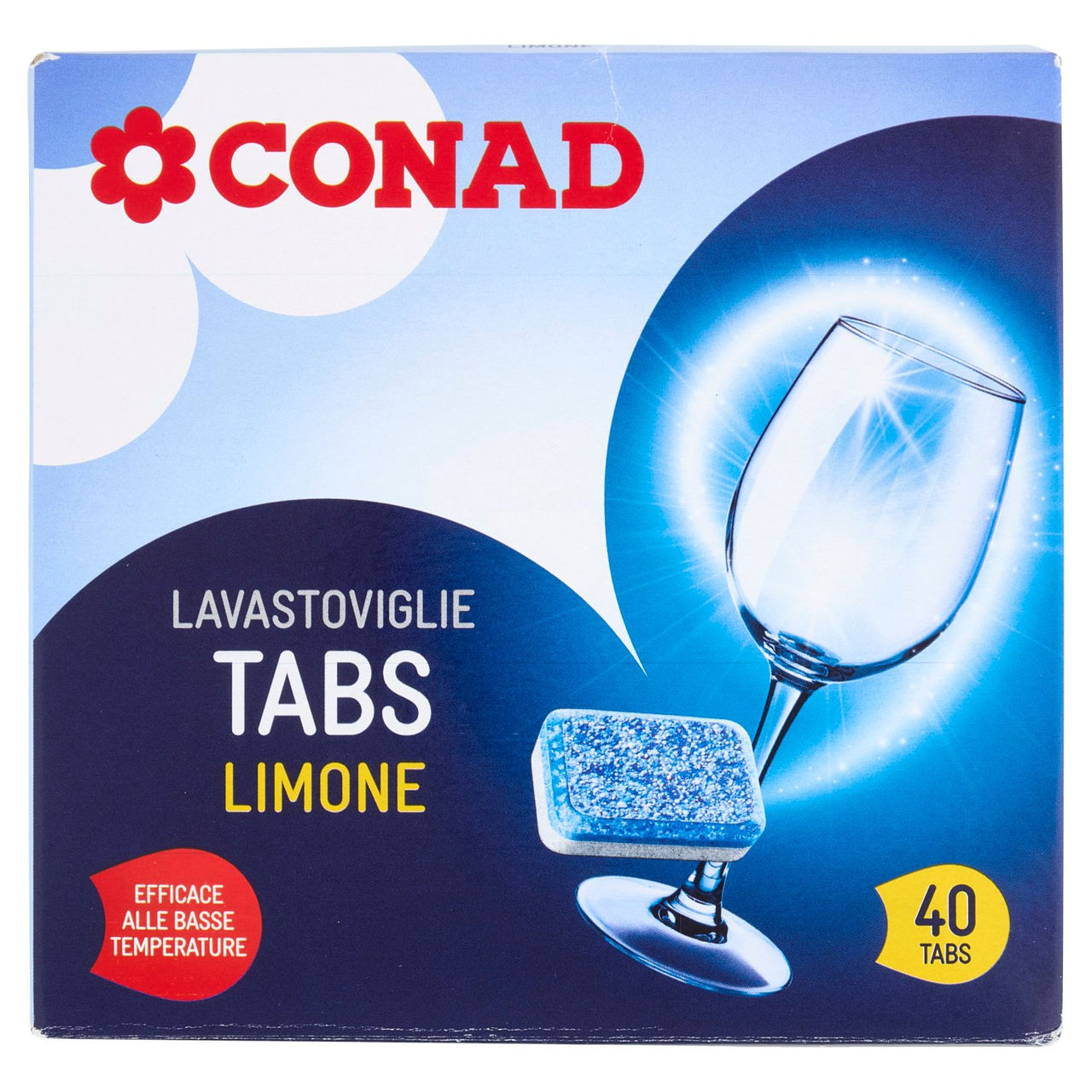 CONAD Lavastoviglie Tabs Limone 40 x 12 g