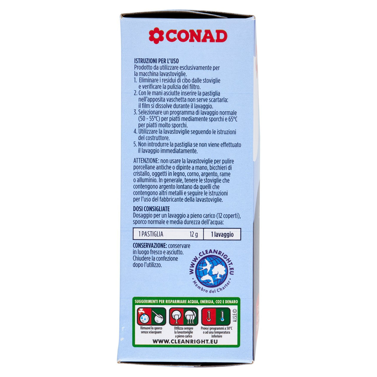 CONAD Lavastoviglie Tabs Limone 40 x 12 g