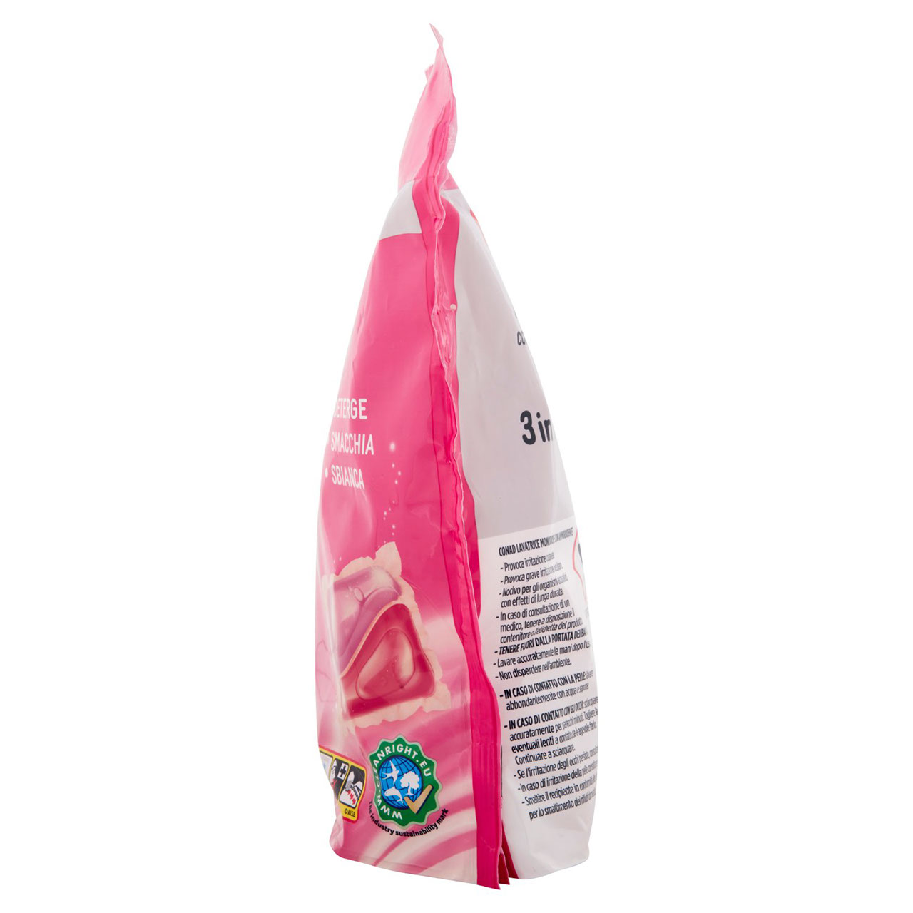 Lavatrice Monodose con Ammorbidente 3 in 1 Conad