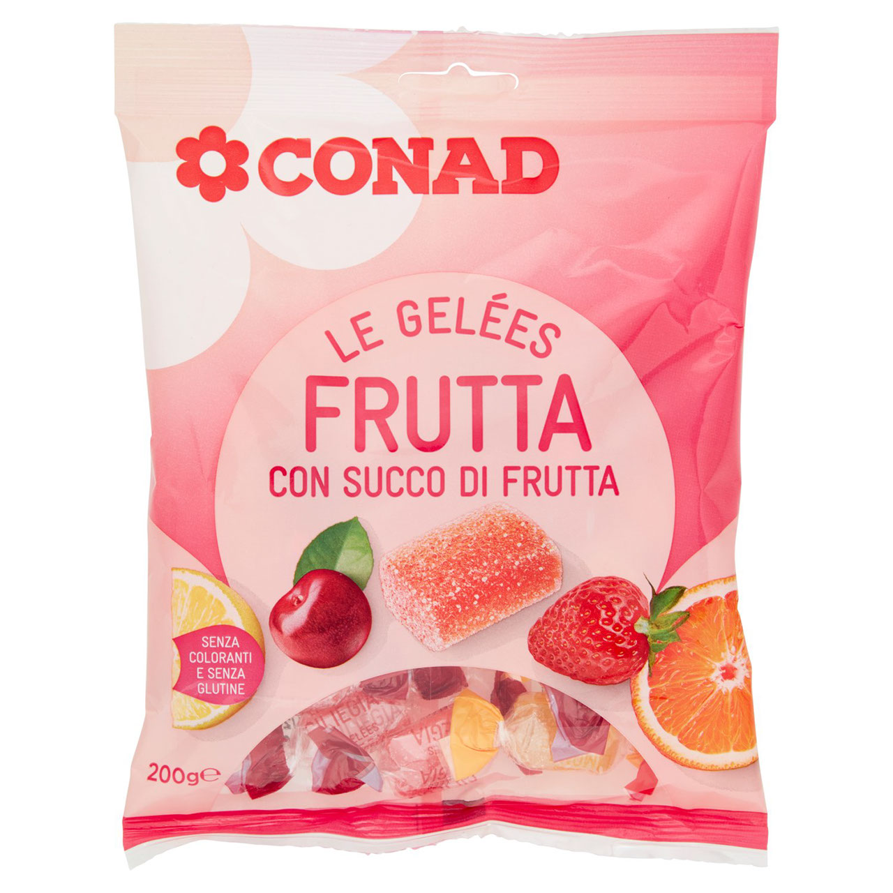 CONAD Le Gelées Frurtta con Succo di Frutta 200 g