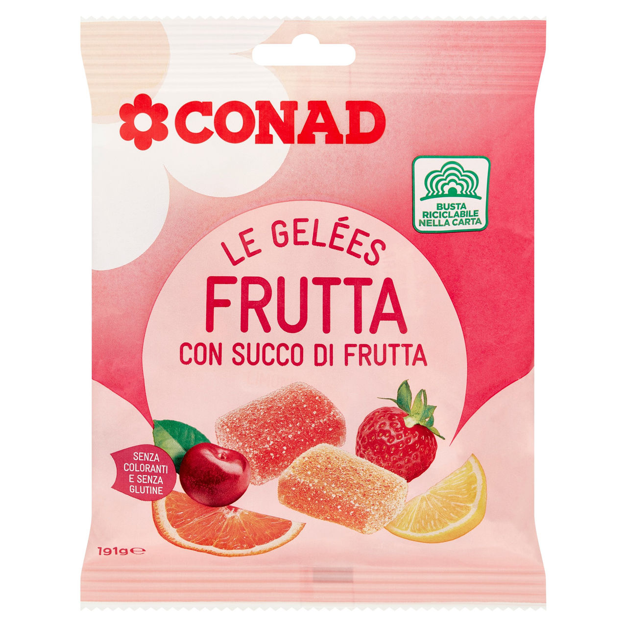 CONAD Le Gelées Frutta con Succo di Frutta 191 g