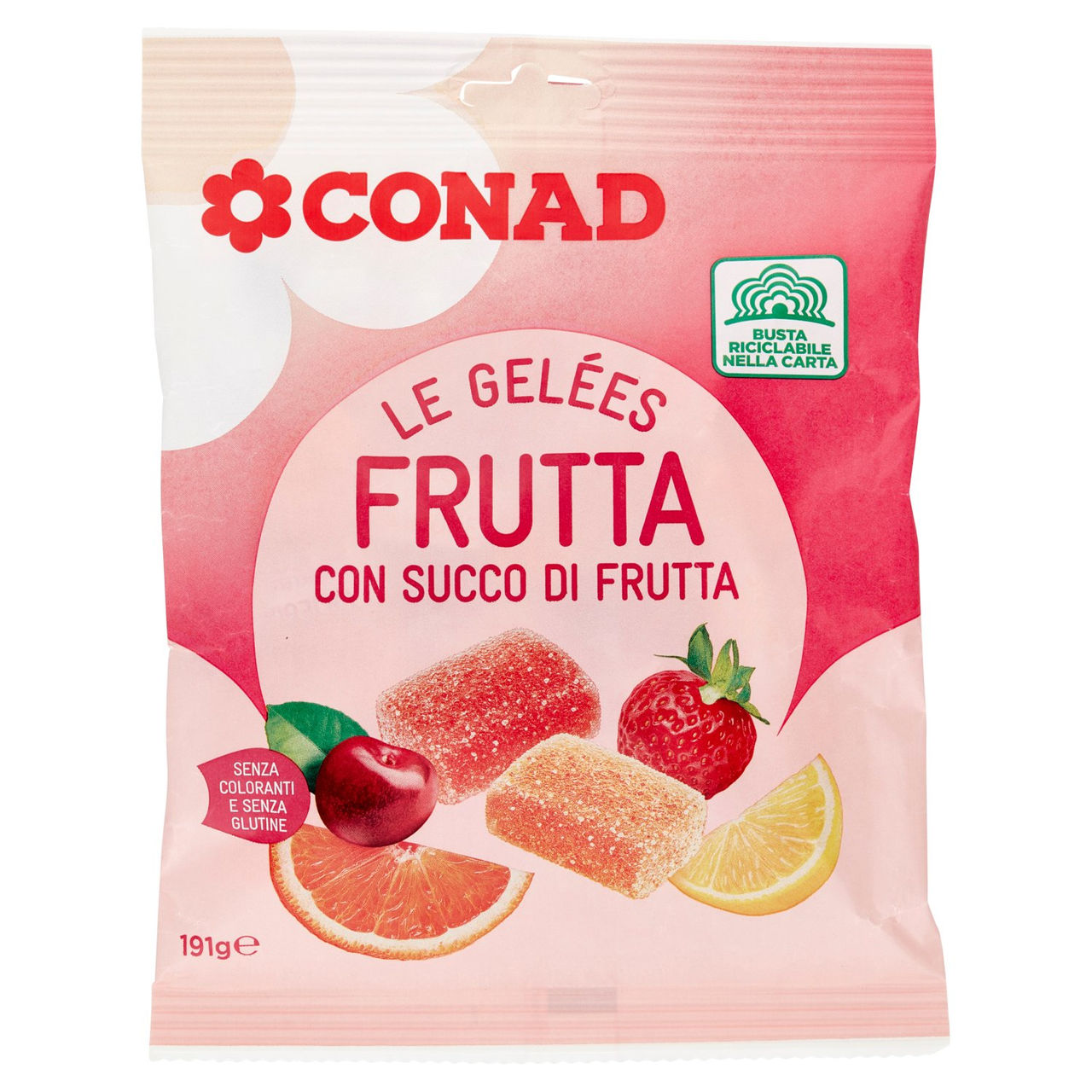 CONAD Le Gelées Frutta con Succo di Frutta 191 g