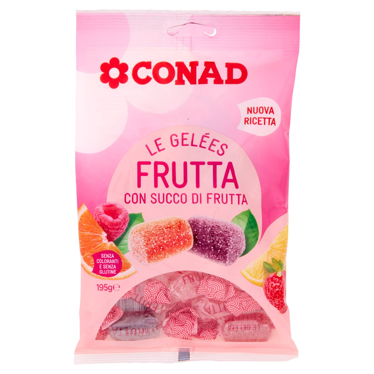 CONAD Le Gelées Frutta con Succo di Frutta 195 g