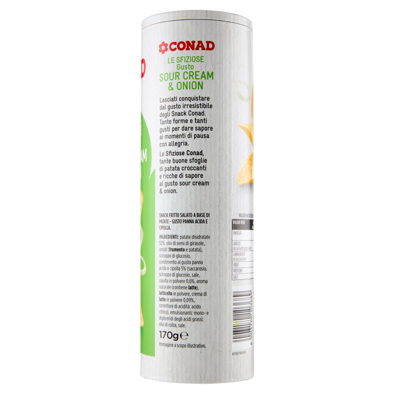 CONAD le Sfiziose Gusto Sour Cream & Onion 170 g