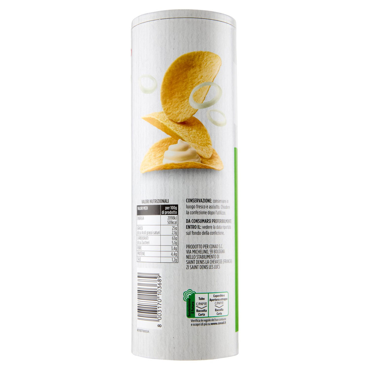 CONAD le Sfiziose Gusto Sour Cream & Onion 170 g