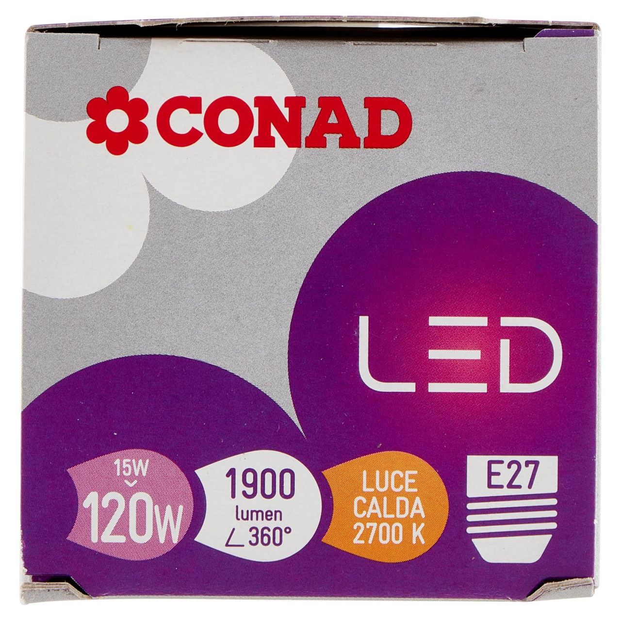 CONAD Led 15W 1900 Lumen E27 Luce Calda