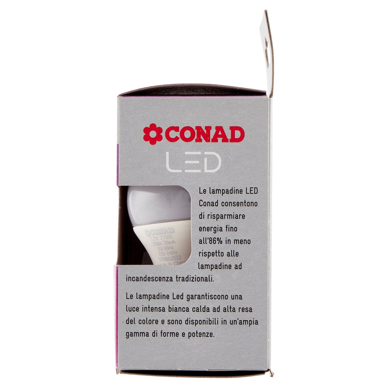 CONAD Led 3.2W 250 Lumen E14 Luce Calda