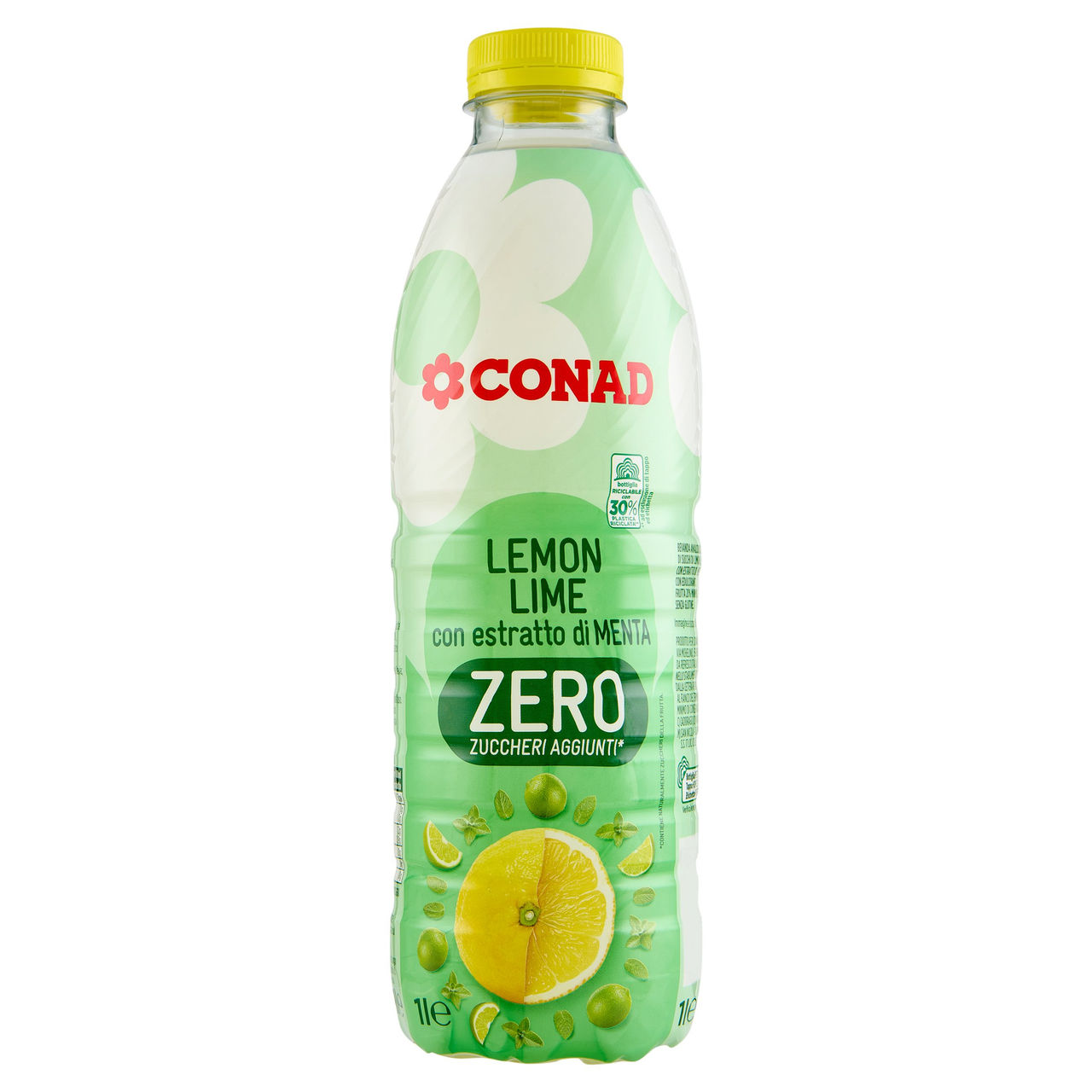 CONAD Lemon Lime con estratto di Menta Zero Zuccheri Aggiunti* 1 l