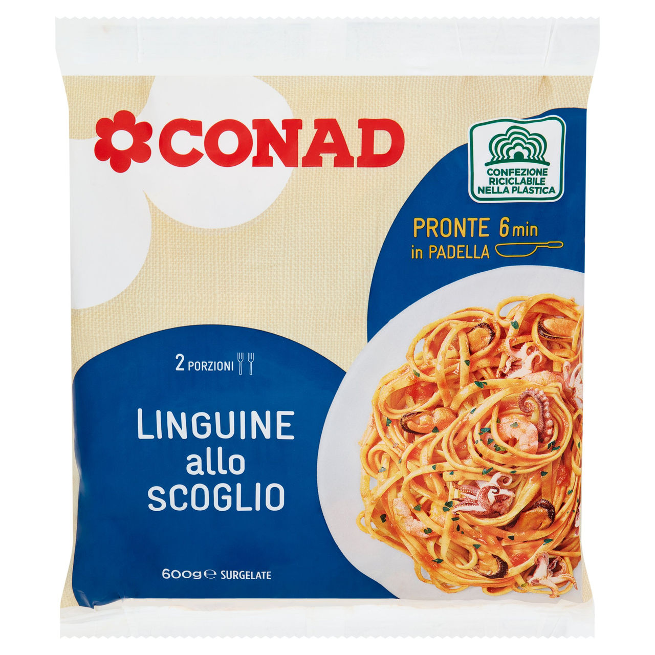 Linguine allo Scoglio Surgelate 600 g Conad online