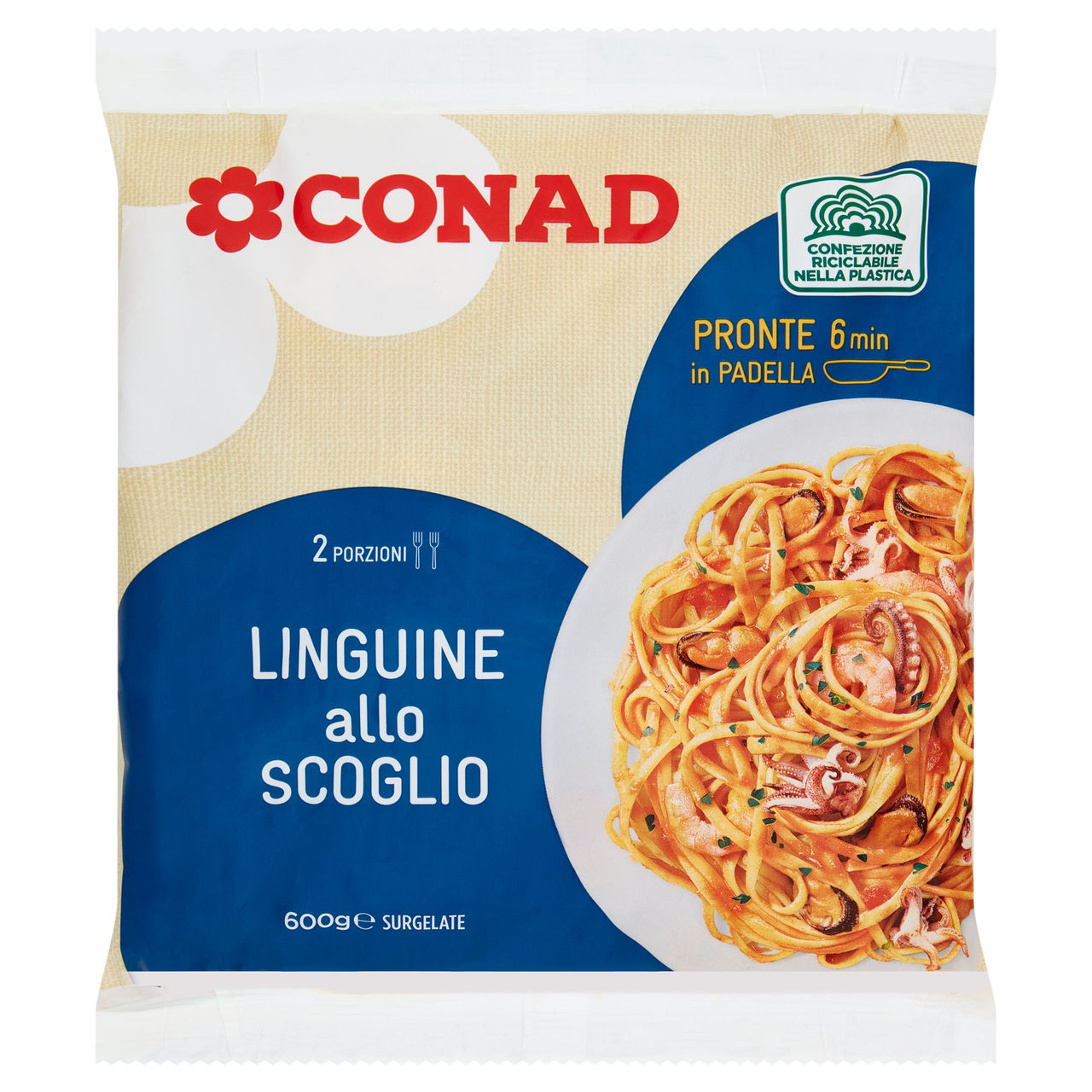 Linguine allo Scoglio Surgelate 600 g Conad online
