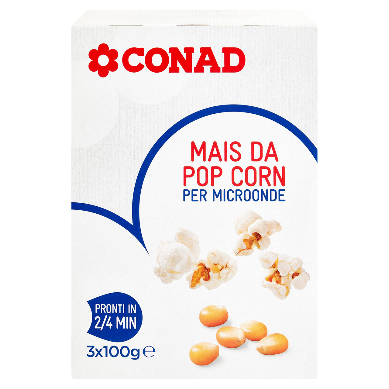 Mais da Pop Corn per Microonde 3 x 100 g Conad
