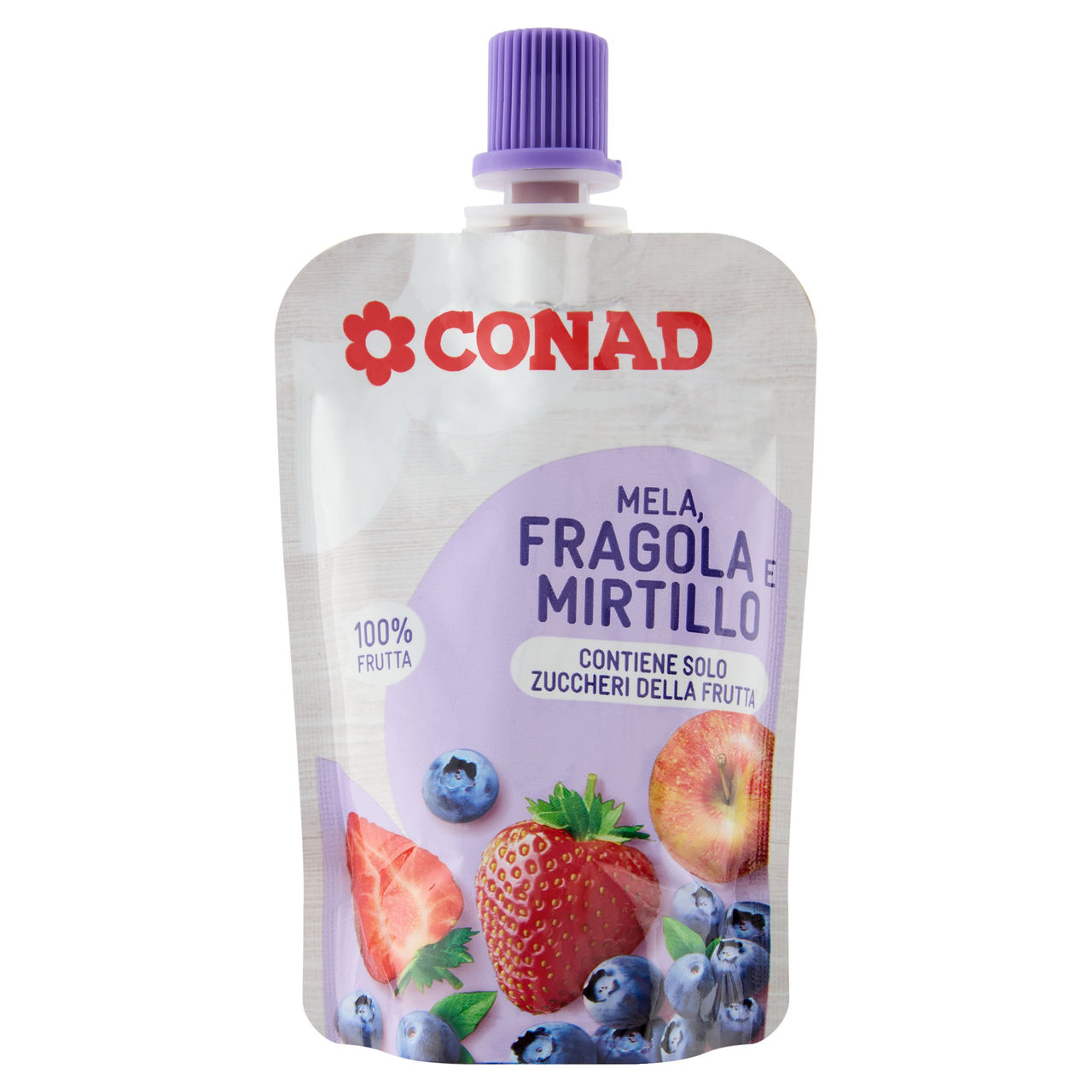 CONAD Mela, Fragola e Mirtillo 100 g