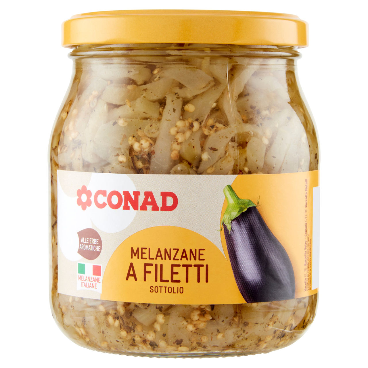 CONAD Melanzane a Filetti Sottolio 520 g